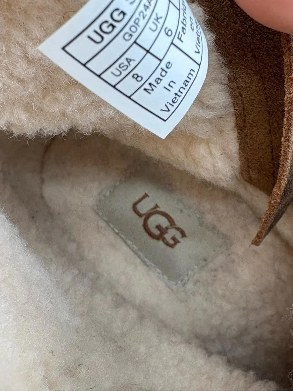 UGG Blayre Boots Chestnut Shearling Moto Buckle Zip Leather Women’s Size 8